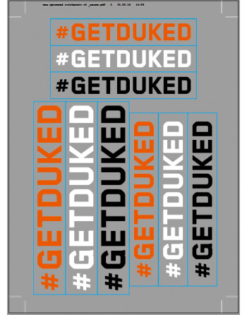 GETDUKED Sticker Kit
